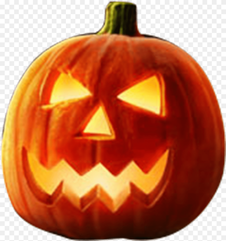 Halloween Jack Jack O Lantern Transparent, Food, Plant, Produce, Pumpkin Png Image