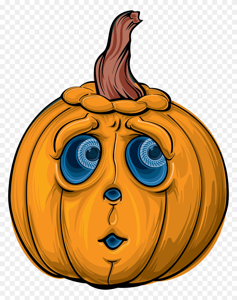 Halloween Jack Ou0027 Lantern Svg Silly Pumpkin, Plant, Food, Vegetable, Produce Free Png Download