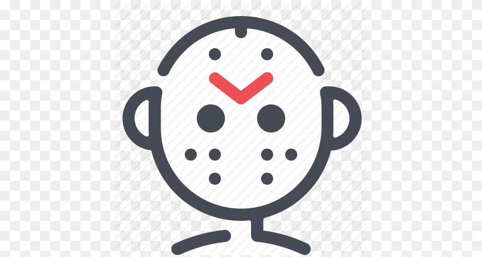 Halloween Jason Mask Movie Scary Icon, Alarm Clock, Clock, Hockey, Ice Hockey Png Image