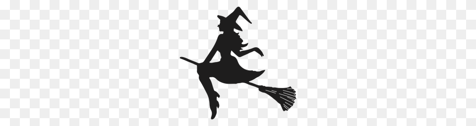 Halloween Kid Witch Costume Silhouette, People, Person, Dancing, Leisure Activities Free Transparent Png