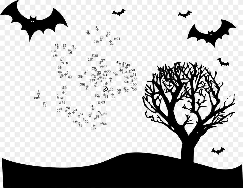 Halloween Landscape, Fireworks, Chart, Scatter Plot Free Png