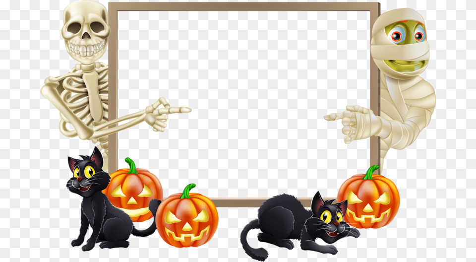 Halloween Landscape Trick Or Treating Clip Art Halloween Border Landscape, Person, Baby, Festival, Head Png Image