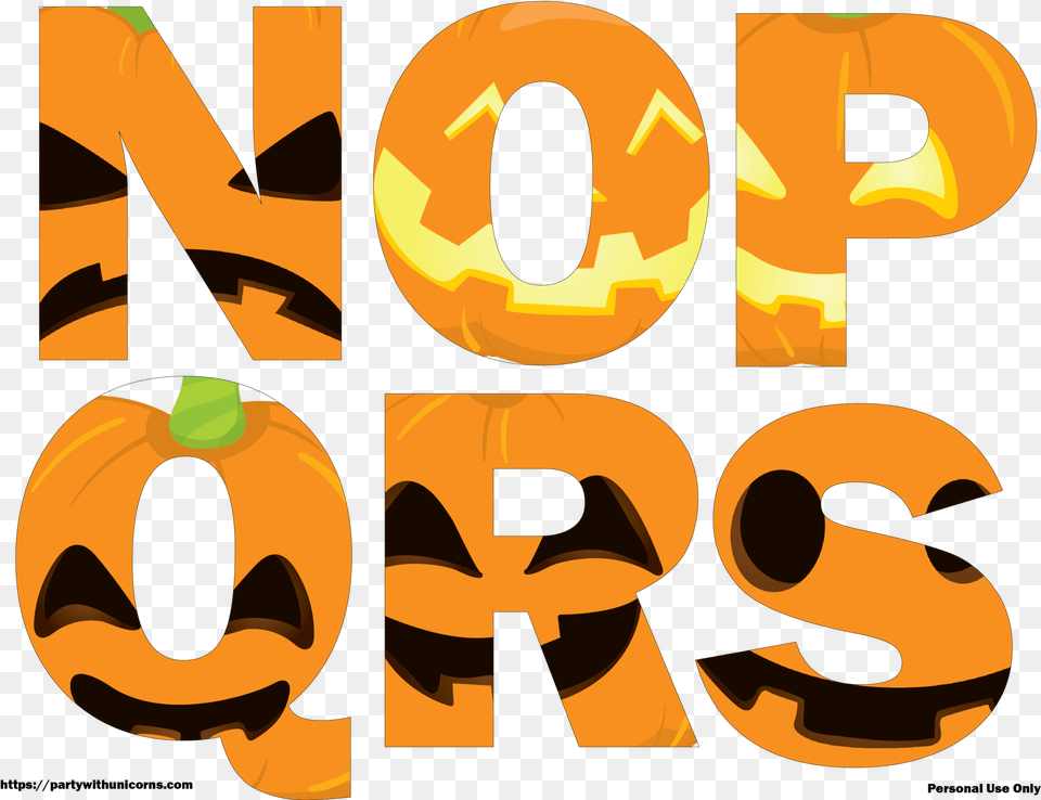 Halloween Letters Printable Jack O Lantern Faces Party, Food, Plant, Produce, Pumpkin Png Image