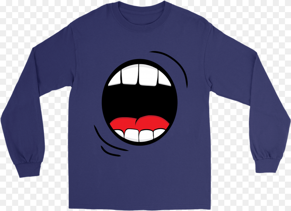 Halloween Long Sleeve T Monster Mouth, T-shirt, Clothing, Long Sleeve, Person Png Image