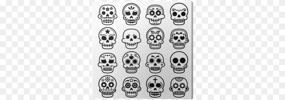 Halloween Mexican Sugar Skull Dia De Los Muertos Imagenes De Dia De Muertos Animadas, Art, Doodle, Drawing, Sticker Png