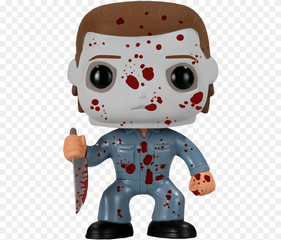 Halloween Michael Myers Blood Splatter Us Exclusive Pop Vinyl Figure Michael Myers Pop Vinyl, Baby, Person, Toy Free Png Download