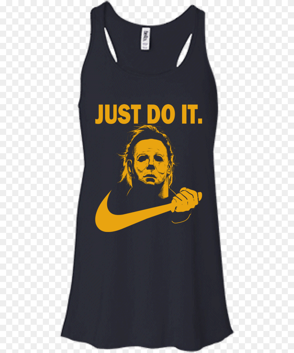 Halloween Michael Myers Just Do It T Shirt Disney Mom Daughter T Shirt, Clothing, Tank Top, Adult, Female Png