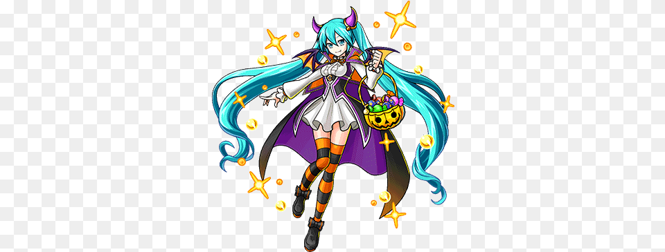 Halloween Miku Unison League Halloween Miku, Book, Comics, Publication, Adult Png