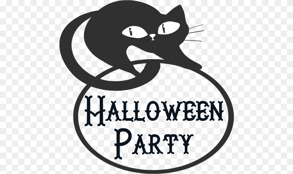 Halloween Monogram Maker Designs For Birthday Invitations Cartoon, Animal, Cat, Mammal, Pet Png Image