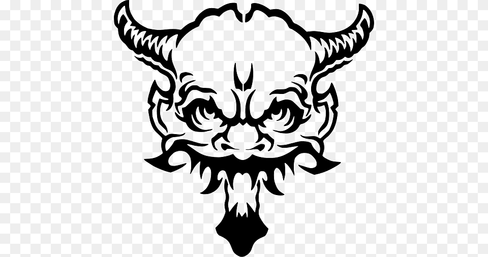 Halloween Monster Devil Skull, Baby, Person, Animal, Buffalo Png Image
