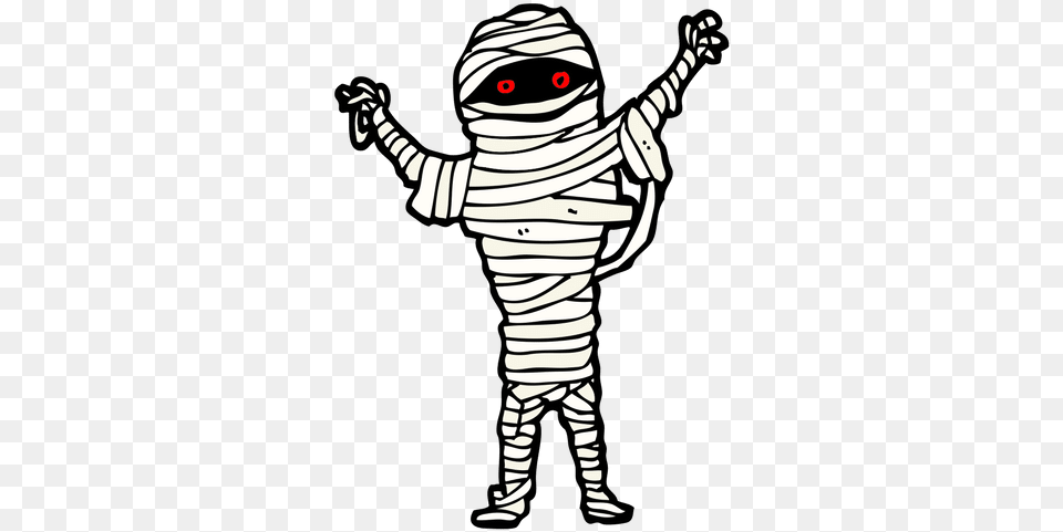 Halloween Mummy Cartoon Greeting Card, Baby, Person Free Transparent Png