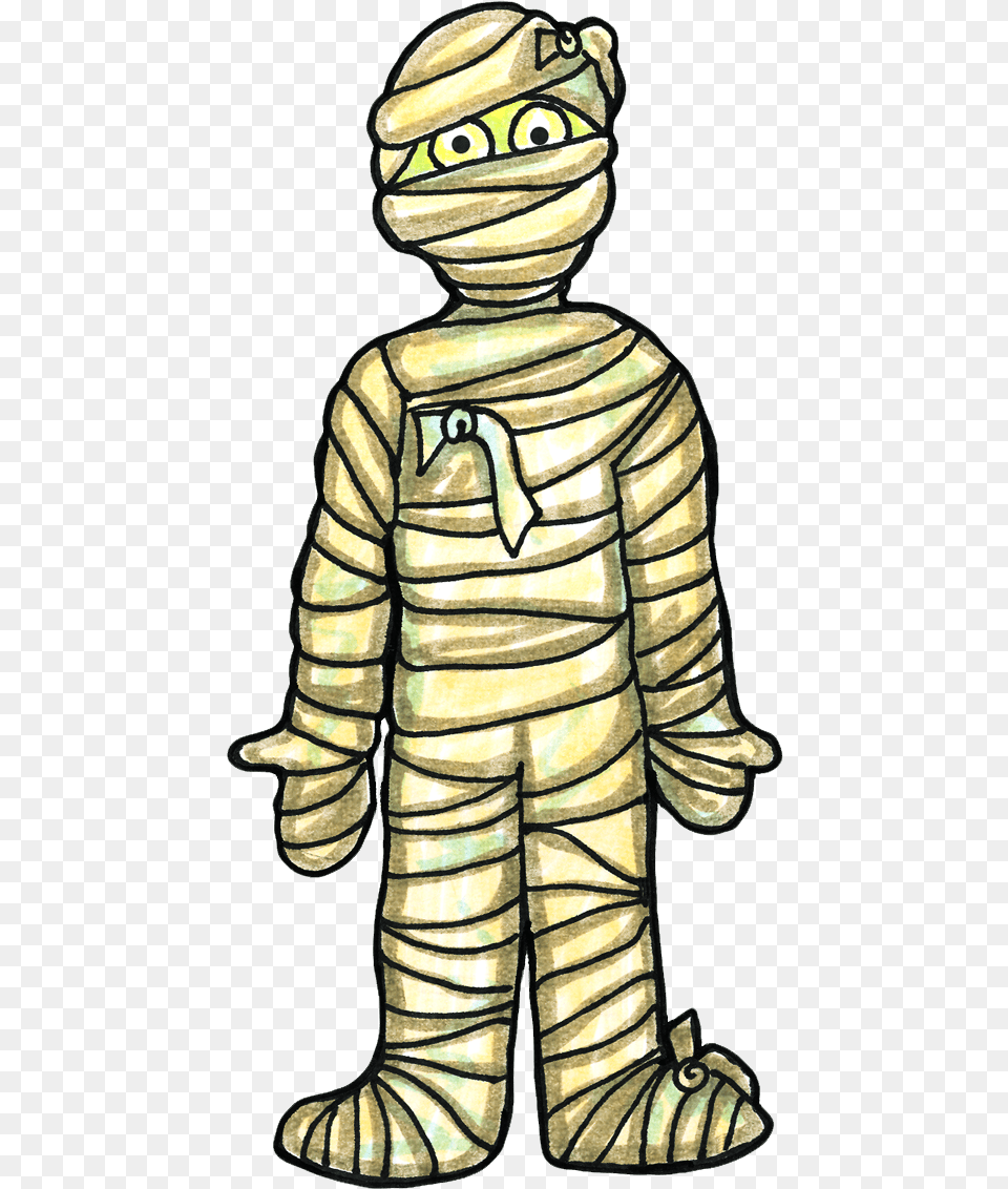 Halloween Mummy Hd Image Clipart Ancient Egypt Mummy Cartoon, Baby, Person, Art, Alien Png