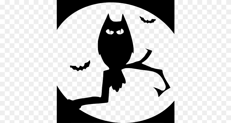 Halloween Owl On A Tree, Animal, Cat, Mammal, Person Free Transparent Png