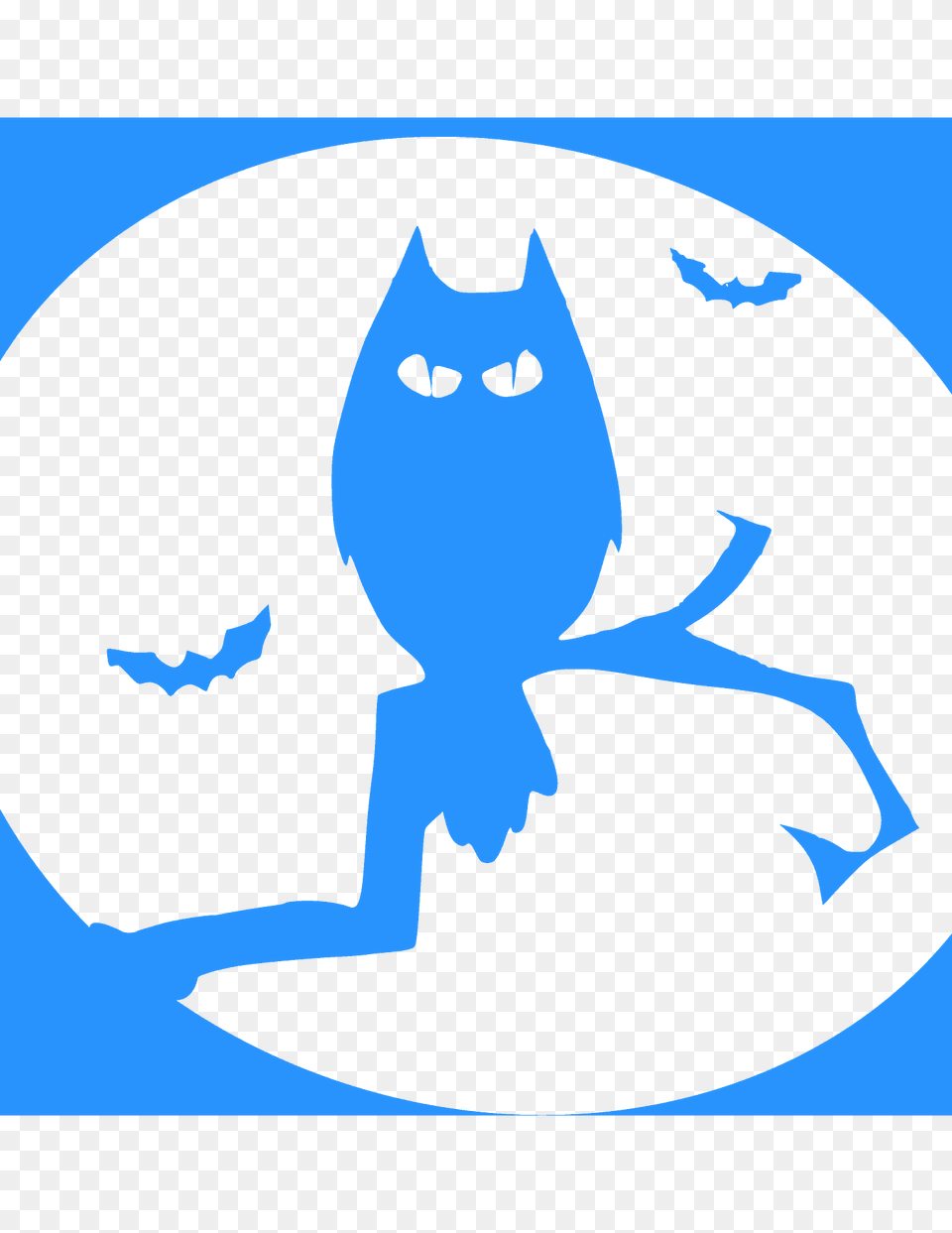 Halloween Owl Silhouette, Animal, Fish, Sea Life, Shark Free Png Download