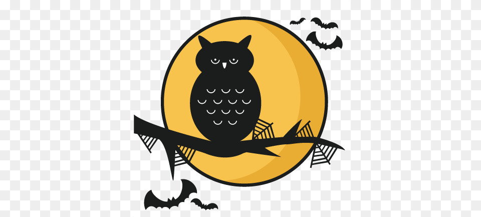 Halloween Owl Transparent U0026 Clipart Ywd Halloween Owl Clipart, Logo, Animal, Cat, Mammal Free Png Download