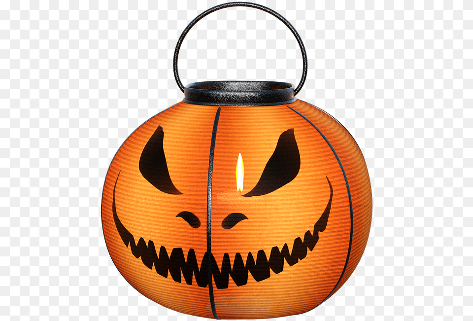 Halloween Paper Lantern Pumpkin Free On Pixabay, Lamp, Festival Png Image