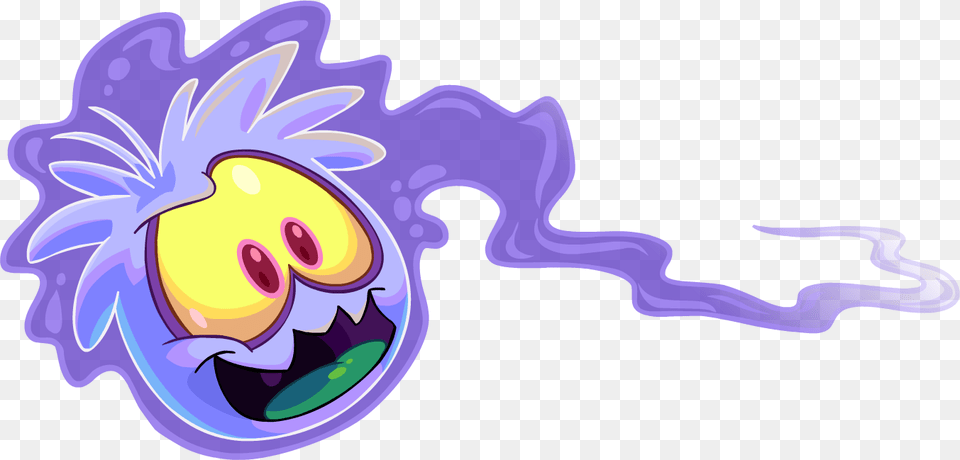 Halloween Party 2014 Login Screen Ghost Puffle Illustration, Purple, Smoke Pipe Free Png