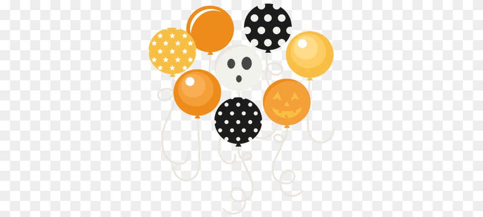 Halloween Party Balloons Scrapbook Cutting, Pattern, Balloon, Nature, Outdoors Free Png Download