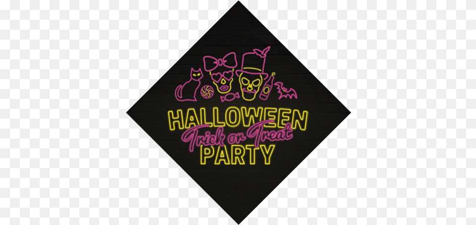 Halloween Party Graphic Design, Light, Blackboard, Text, Triangle Png Image