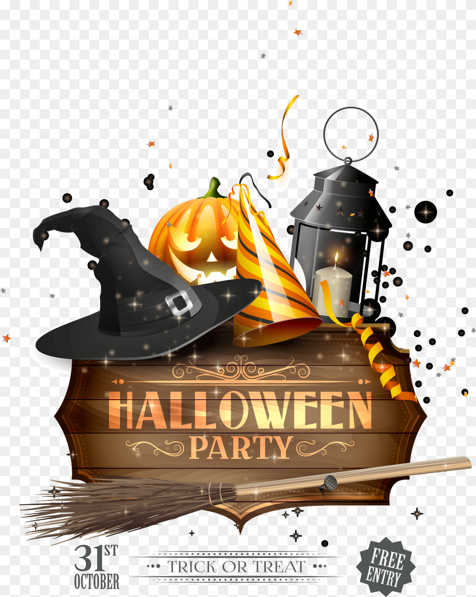 Halloween Party Holiday Day Saints Halloween Party Sign Advertisement, Poster Free Png