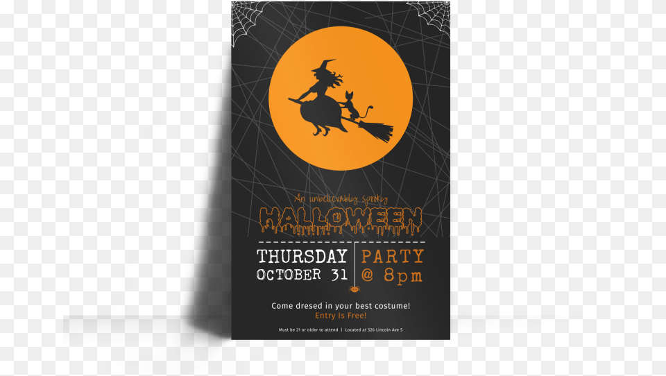 Halloween Party Poster Template Preview Halloween Party Poster Template, Advertisement, Blackboard Free Transparent Png