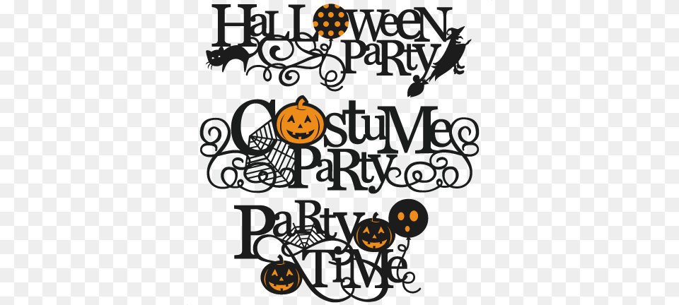 Halloween Party Titles Scrapbook Title Cutting Crow, Text, Machine, Wheel, Person Free Png Download