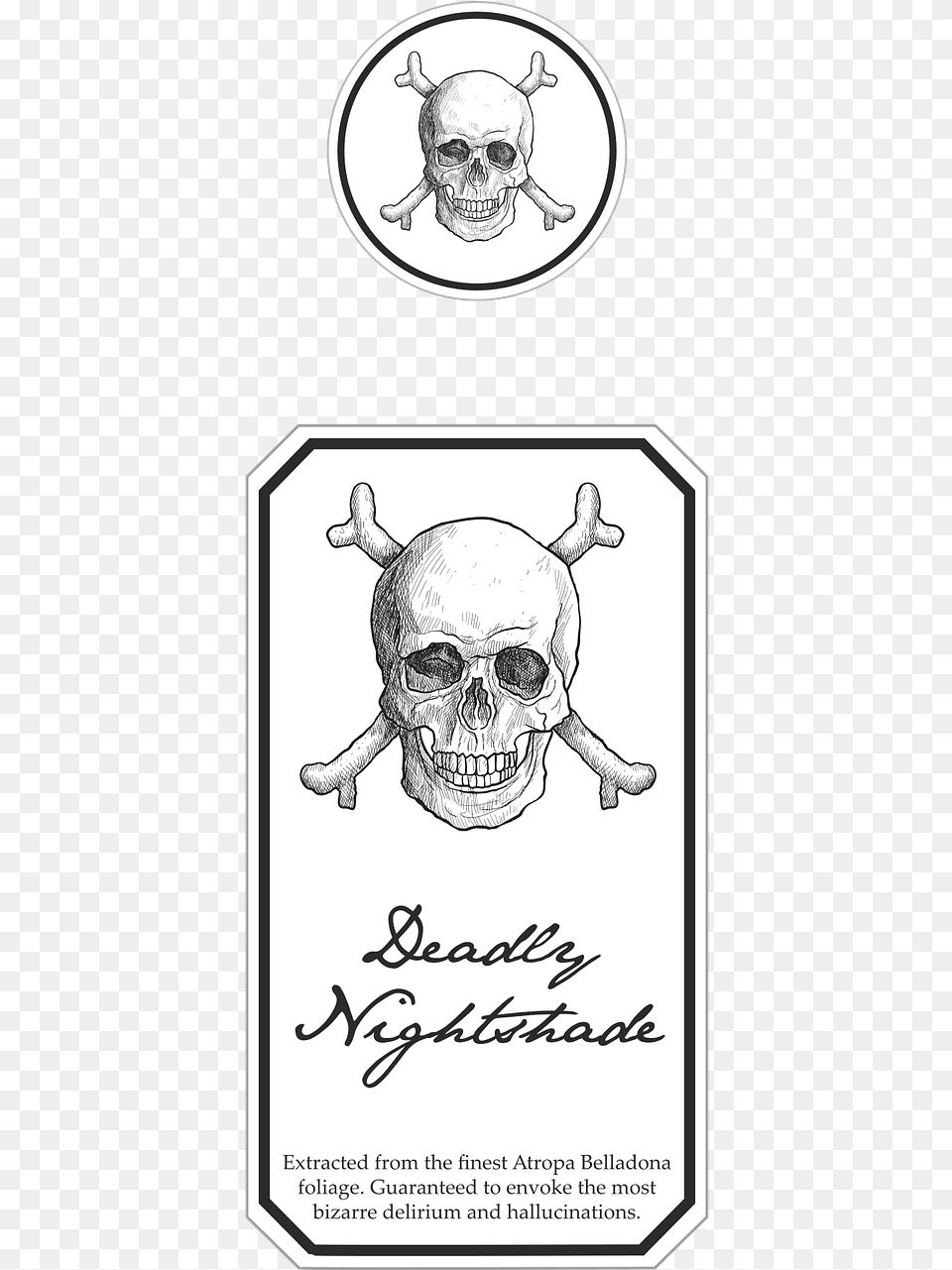 Halloween Poison Label Picture Halloween Potion Label Black And White, Baby, Person, Text, Animal Free Transparent Png