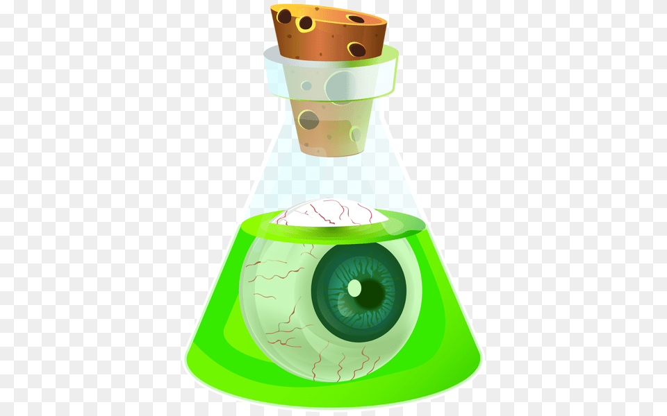 Halloween Poison Potion With Eyeball Transparent Image, Cone, Clothing, Hat Png