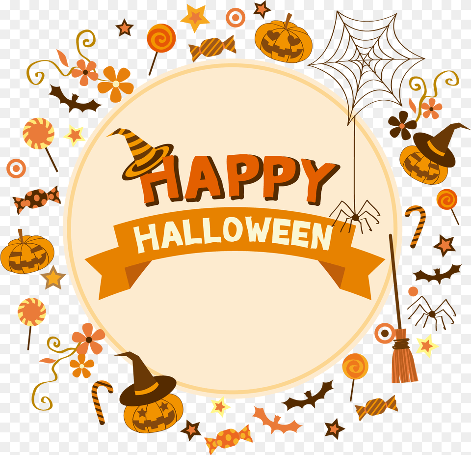 Halloween Poster Clip Art Happy Halloween Decorative Clip Art, Circus, Leisure Activities Free Png Download