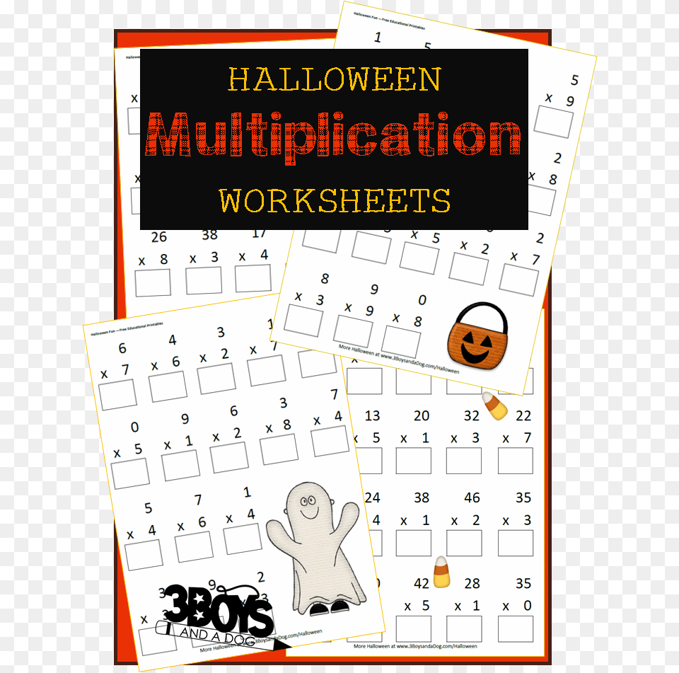 Halloween Printables Multiplication Halloween 1 Amp, Text, Baby, Person, Face Free Transparent Png