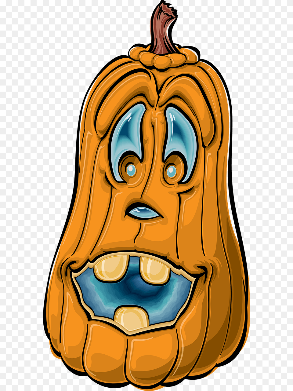 Halloween Pumpkin Cartoon, Food, Plant, Produce, Vegetable Free Png