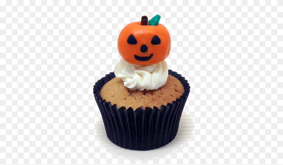 Halloween Pumpkin Cup Cakes From The Bakery Lounge Cupcake, Cake, Cream, Dessert, Food Free Png