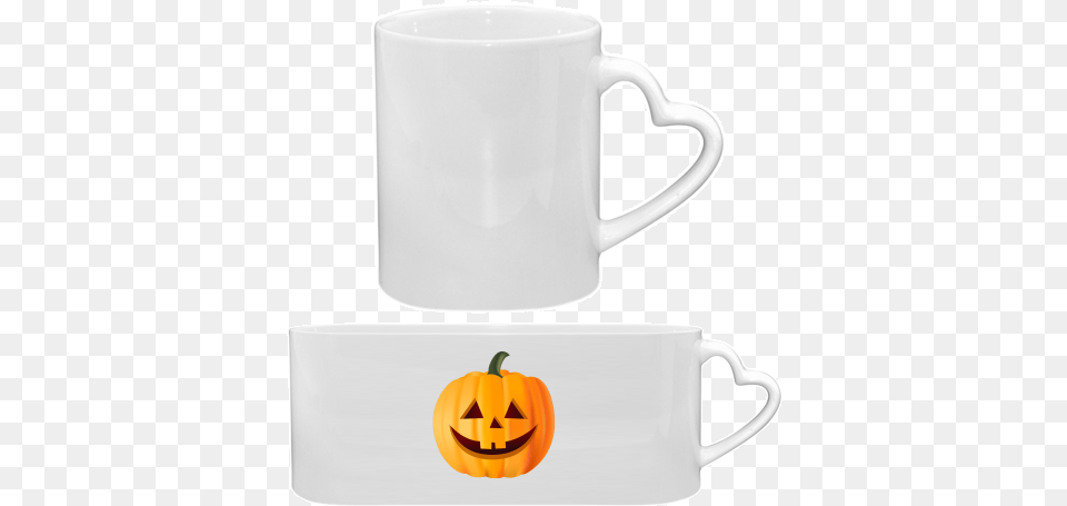 Halloween Pumpkin Custom Mug Love With Photo And Text Mug, Cup, Beverage, Coffee, Coffee Cup Free Transparent Png