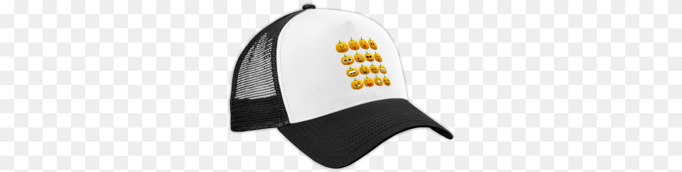 Halloween Pumpkin Emoji Cap Cap, Baseball Cap, Clothing, Hat Free Transparent Png