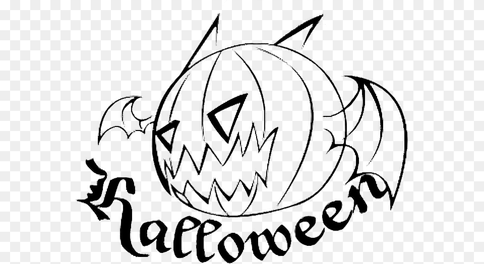 Halloween Pumpkin Evil Wings Tattoo Happyhalloween Free Transparent Png
