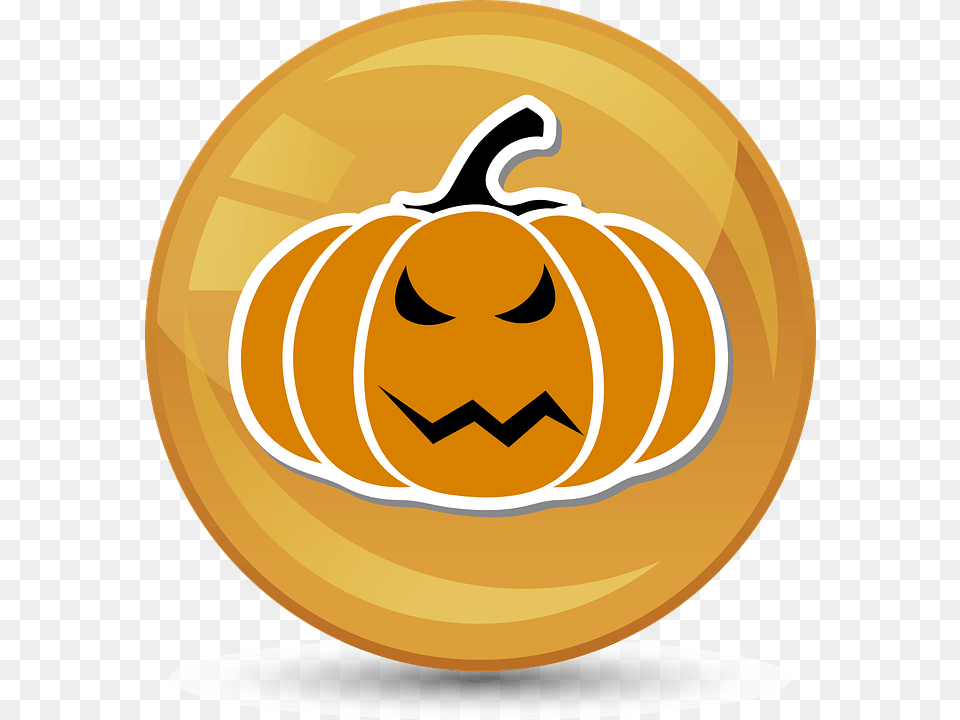 Halloween Pumpkin Face Vector Graphic On Pixabay Jack O39 Lantern, Vegetable, Produce, Food, Plant Free Png Download
