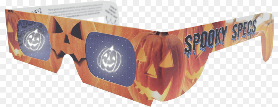 Halloween Pumpkin Glasses Paper Holographic Glasses, Accessories, Furniture, Table Png