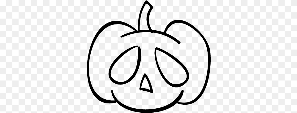 Halloween Pumpkin Head Outline Vector Halloween, Gray Free Png