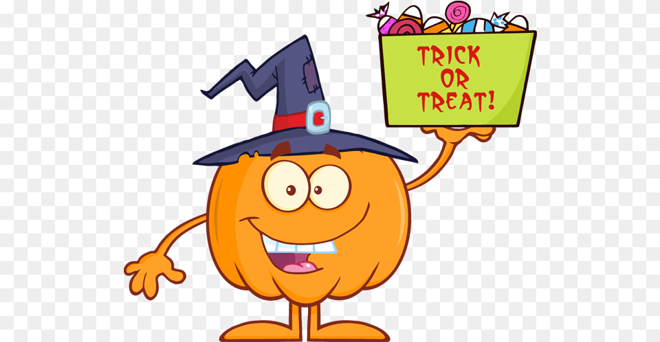 Halloween Pumpkin Holds A Box With Candy Witch Vector Halloween Candy Corn Cartoon, People, Person, Festival, Face Free Transparent Png