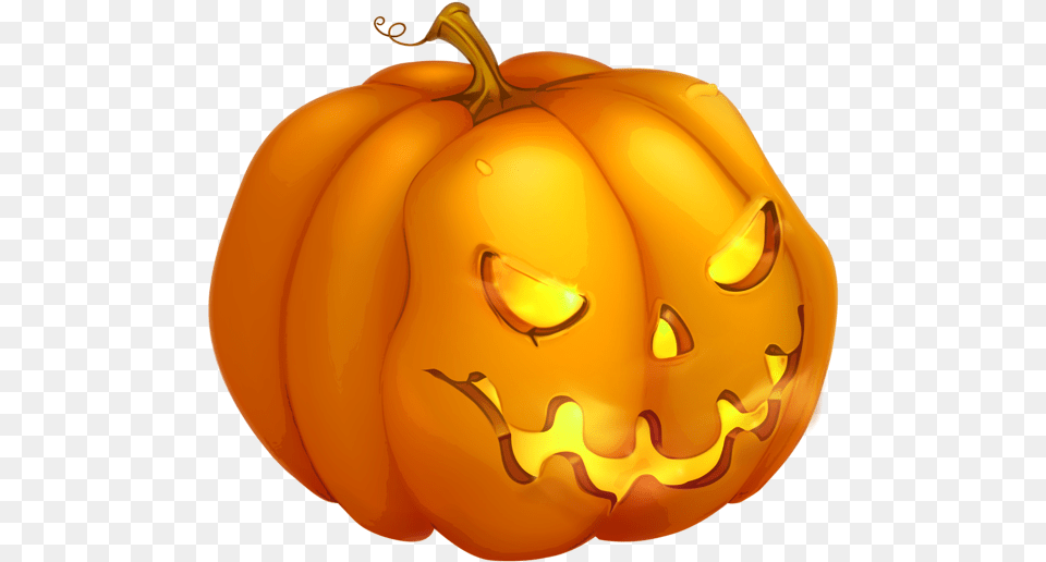 Halloween Pumpkin Transparent, Food, Plant, Produce, Vegetable Free Png
