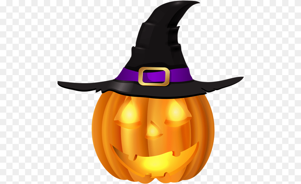 Halloween Pumpkin With Witch Hat Transparent Background Halloween Pumpkin Clipart, Festival, Person Free Png