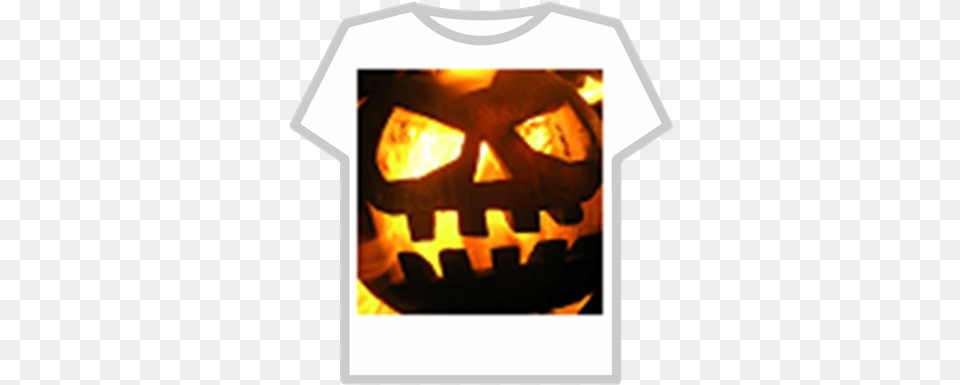 Halloween Pumpkinpng Roblox T Shirt Roblox Robot, Clothing, T-shirt, Fireplace, Indoors Free Png Download