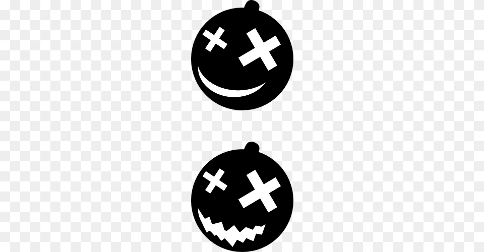 Halloween Pumpkins Black And White Vector Clip Art, Stencil, First Aid, Symbol Free Png Download