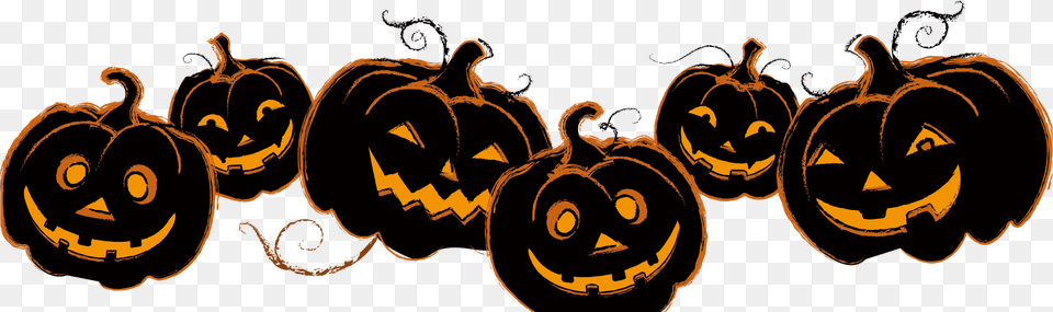 Halloween Pumpkins In Row, Festival, Machine, Wheel, Jack-o-lantern Free Transparent Png