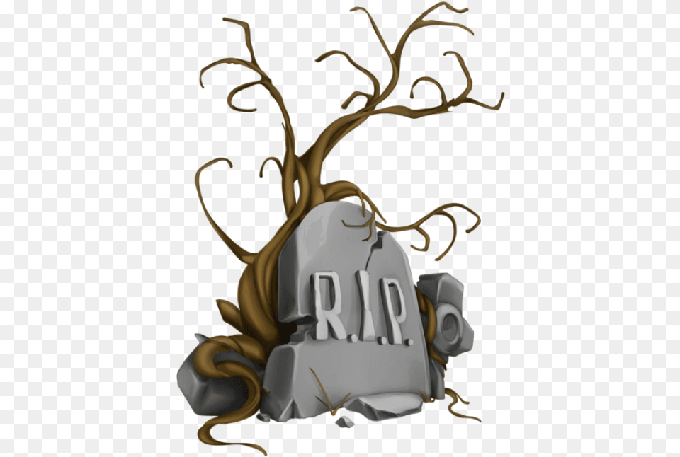 Halloween Rip Tombstone And Tree Clipart Spookies 11 Ndas 365 Blank Journal Trade Paperback, Antler Png Image