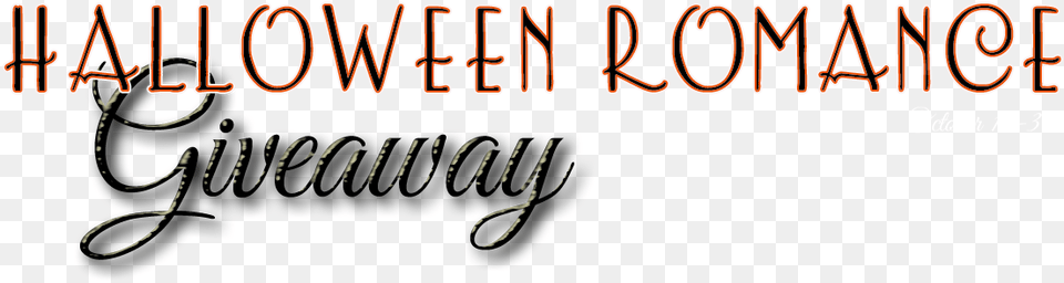 Halloween Romance Giveaway October 11 31 Calligraphy, Book, Publication, Text, Machine Png Image