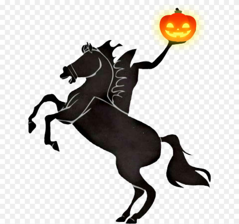 Halloween Scary Headlesshorseman Halloweeniscoming Headless Horseman Halloween, Person, Animal, Mammal, Panther Free Png