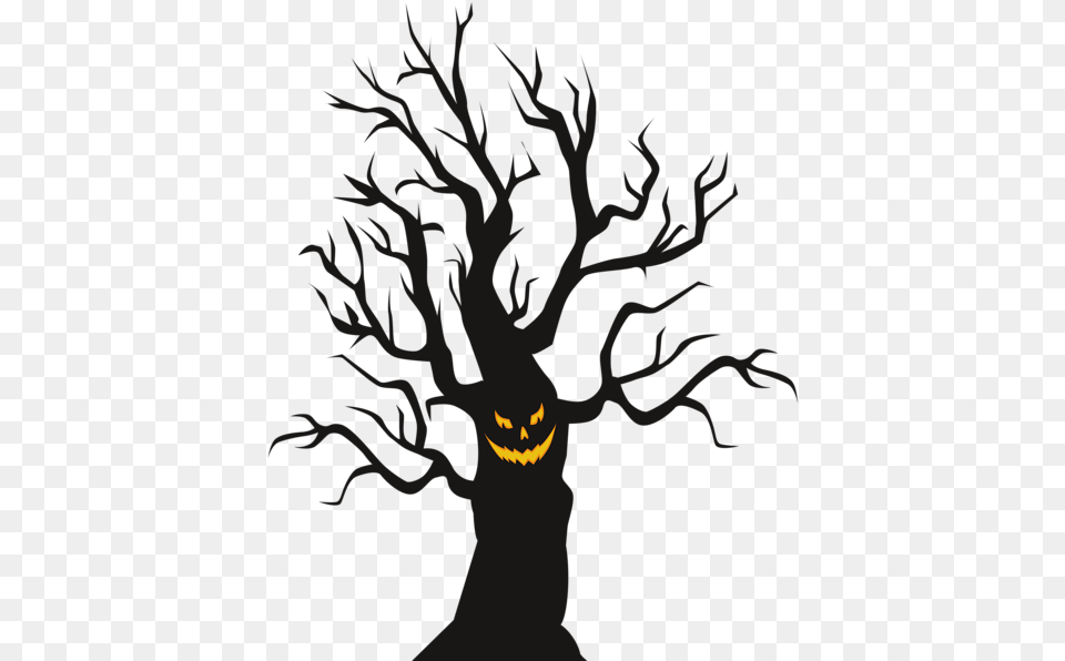 Halloween Scary Tree Clip Art Image Spooky Tree Clip Art, Festival Free Png