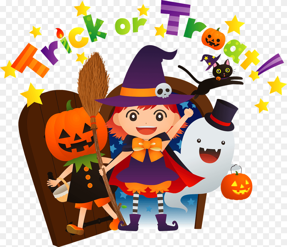 Halloween Scene And Message Clipart, Baby, Person, Face, Head Free Png Download