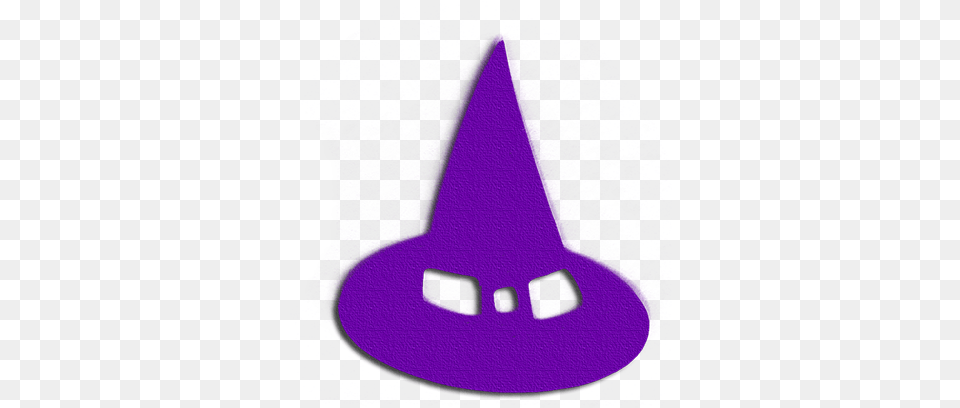Halloween Scrapbook Stickers Messages Sticker 6 Party Hat, Lighting, Purple, Clothing Free Png Download